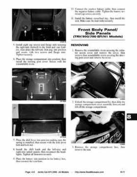2008 Arctic Cat ATVs factory service and repair manual, Page 412