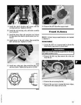2008 Arctic Cat DVX 250 / 250 Utility ATV Service Manual, Page 119