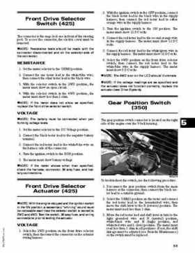 2011 Arctic Cat 350/425 ATV Service Manual, Page 139