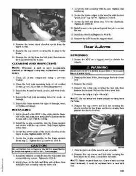 2011 Arctic Cat 366SE ATV Service Manual, Page 109