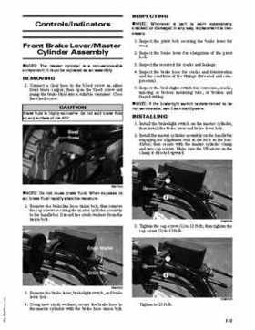 2011 Arctic Cat DVX 300 / 300 Utility ATV Service Manual, Page 113