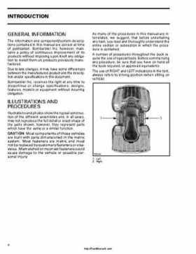 1999-2000 Bombardier Traxter ATV Factory Service Manual, Page 8