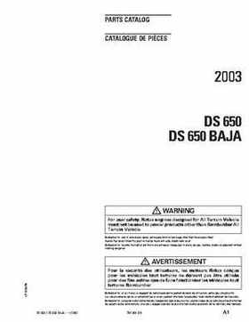 2003 DS 650 /DS 650 Baja Parts Catalog, Page 2