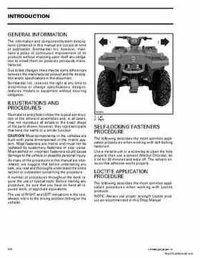 2003 Bombardier Outlander 400 Factory Service Manual, Page 9