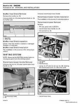 2003 Bombardier Outlander 400 Factory Service Manual, Page 82