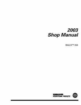 2003 Bombardier Rally 200 Service Manual, Page 2