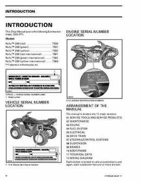 2003 Bombardier Rally 200 Service Manual, Page 7