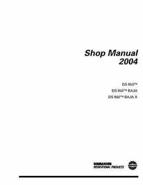 2004 Bombardier DS650/DS650 Baja/DS650 Baja X Shop Manual, Page 2