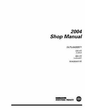 2004 Bombardier Outlander 330/400 Factory Service Manual, Page 2