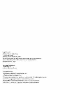 2004 Bombardier Outlander 330/400 Factory Service Manual, Page 3
