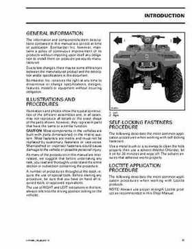 2004 Bombardier Outlander 330/400 Factory Service Manual, Page 12