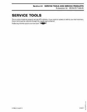 2004 Bombardier Outlander 330/400 Factory Service Manual, Page 19
