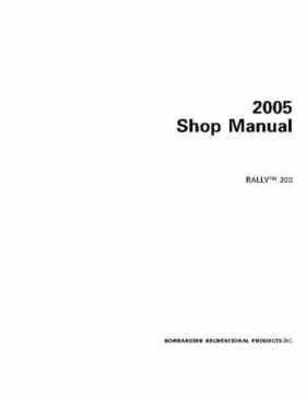 2005-2007 Bombardier Rally 200 Factory Service Manual, Page 2