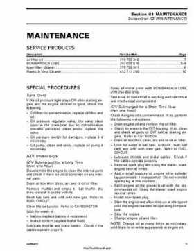 2005-2007 Bombardier Rally 200 Factory Service Manual, Page 24