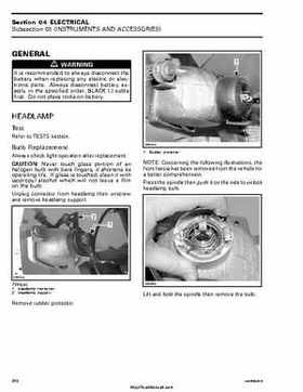 2005-2007 Bombardier Rally 200 Factory Service Manual, Page 208