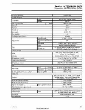 2005-2007 Bombardier Rally 200 Factory Service Manual, Page 281