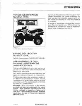 2006 Bombardier Outlander Max Series Factory Service Manual, Page 13