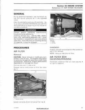 2006 Bombardier Outlander Max Series Factory Service Manual, Page 73