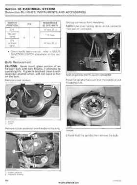 2006 Bombardier Outlander Max Series Factory Service Manual, Page 260