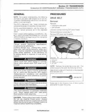 2006 Bombardier Outlander Max Series Factory Service Manual, Page 268