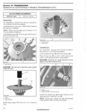 2006 Bombardier Outlander Max Series Factory Service Manual, Page 279