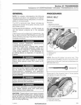2006 Bombardier Outlander Max Series Factory Service Manual, Page 282