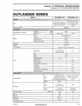 2006 Bombardier Outlander Max Series Factory Service Manual, Page 445