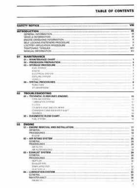 2008 Can-Am DS450 EFI, DS450 EFI X Shop Manual, Page 4