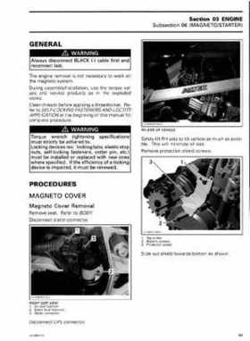 2008 Can-Am DS450 EFI, DS450 EFI X Shop Manual, Page 69