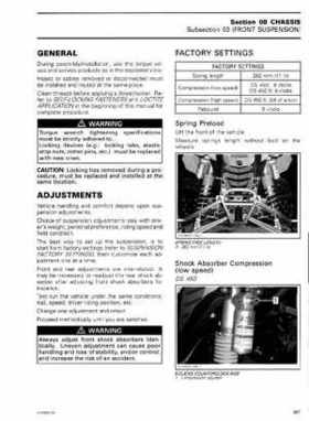 2008 Can-Am DS450 EFI, DS450 EFI X Shop Manual, Page 298