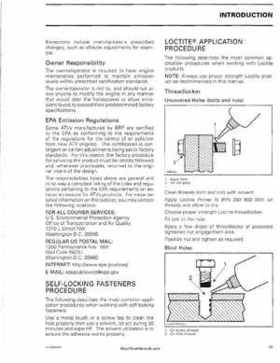 2008 Can-Am Outlander 500/650/800, Renegade 500/800 Service Manual, Page 12