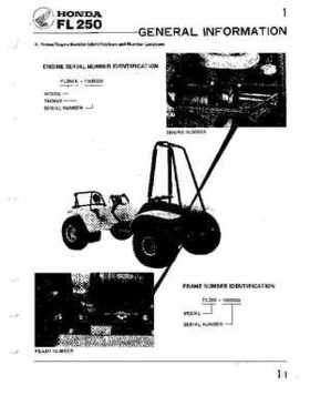 1980-1981 Honda Odyssey FL250 Shop Manual, Page 4