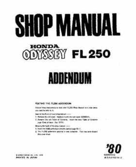 1980-1981 Honda Odyssey FL250 Shop Manual, Page 86