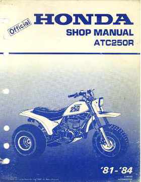 1981-1984 Official Honda ATC250R Shop Manual, Page 1