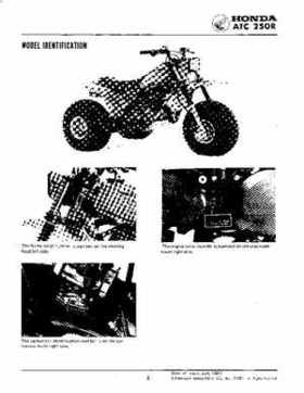 1981-1984 Official Honda ATC250R Shop Manual, Page 4