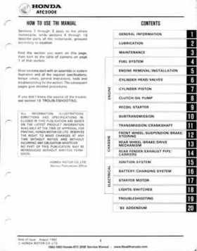 1982-1983 Official Honda ATC 200E Big Red Shop Manual, Page 3
