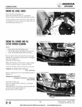 1982-1983 Official Honda ATC 200E Big Red Shop Manual, Page 14