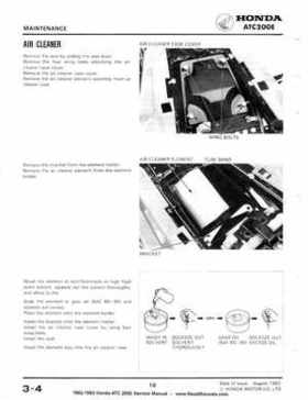 1982-1983 Official Honda ATC 200E Big Red Shop Manual, Page 20