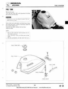 1982-1983 Official Honda ATC 200E Big Red Shop Manual, Page 37