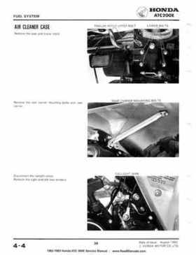 1982-1983 Official Honda ATC 200E Big Red Shop Manual, Page 38