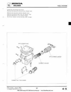 1982-1983 Official Honda ATC 200E Big Red Shop Manual, Page 39