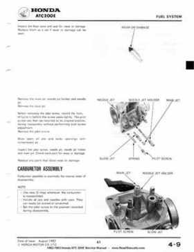 1982-1983 Official Honda ATC 200E Big Red Shop Manual, Page 43