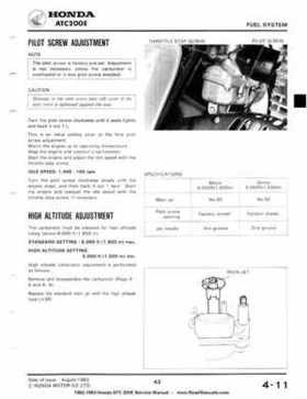 1982-1983 Official Honda ATC 200E Big Red Shop Manual, Page 45