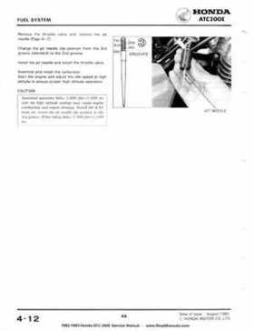 1982-1983 Official Honda ATC 200E Big Red Shop Manual, Page 46