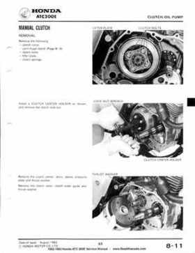 1982-1983 Official Honda ATC 200E Big Red Shop Manual, Page 92