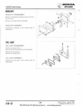 1982-1983 Official Honda ATC 200E Big Red Shop Manual, Page 188
