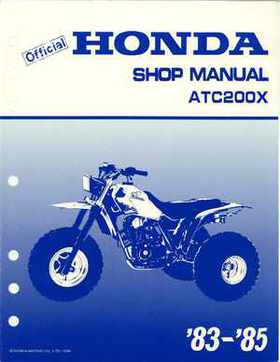 1983-1985 Original Honda ATC 200X Shop Manual, Page 1