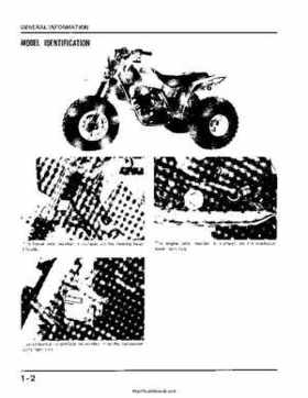 1983-1985 Original Honda ATC 200X Shop Manual, Page 5