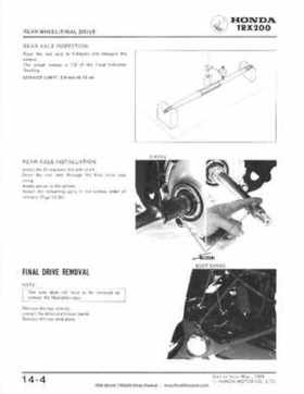 1984 Official Honda TRX200 Shop Manual, Page 207