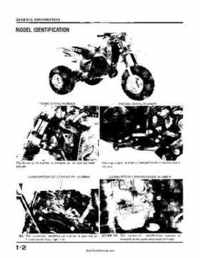 1985-1986 Honda ATC250R Shop Manual, Page 5
